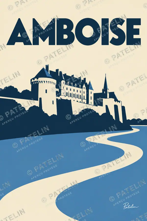 Illustration Amboise — Amboise, style Minimal