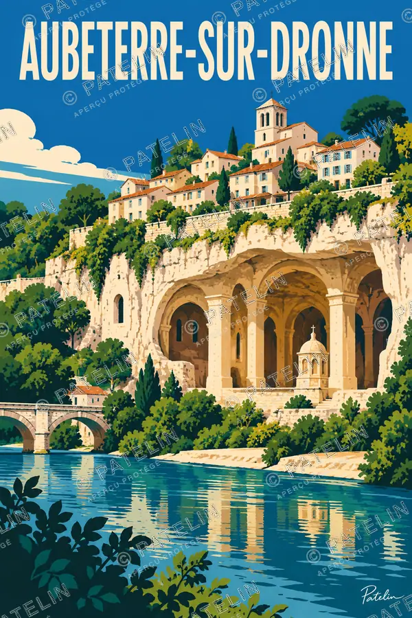 Aubeterre-sur-Dronne — Aubeterre-sur-Dronne, illustration Pop