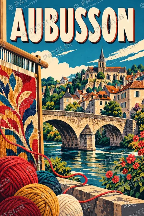 Illustration Aubusson — Aubusson, style Pop
