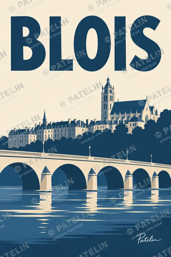 Illustration Blois — Blois, style Minimal