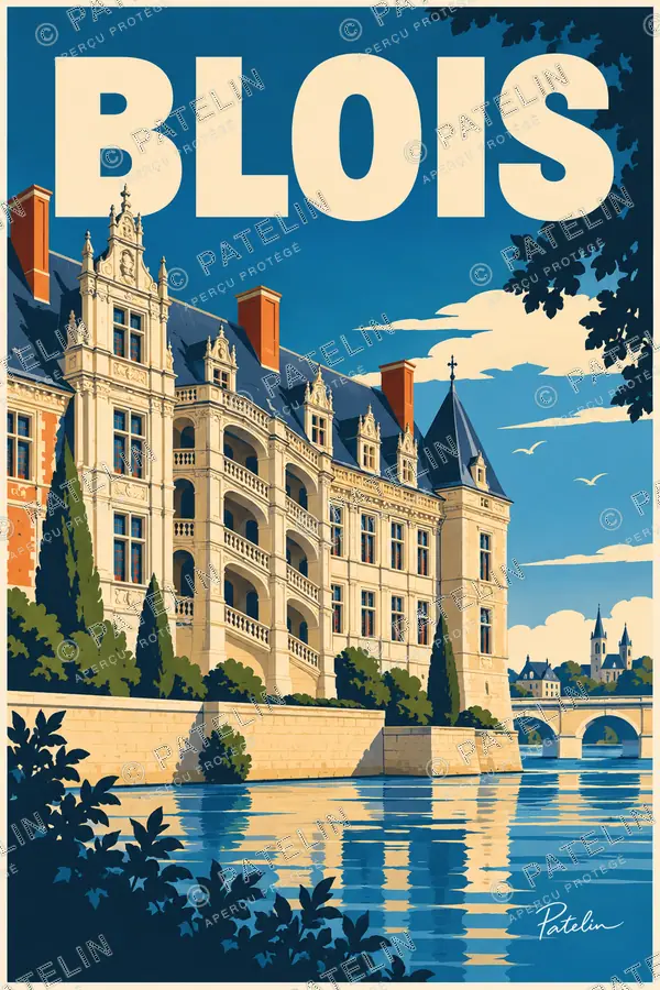 Illustration Blois — Blois, style Pop