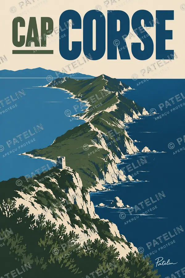 Illustration Cap Corse — Cap Corse, style Minimal
