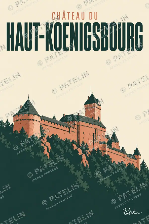 Illustration Château du Haut-Koenigsbourg — Château du Haut-Koenigsbourg, style Minimal