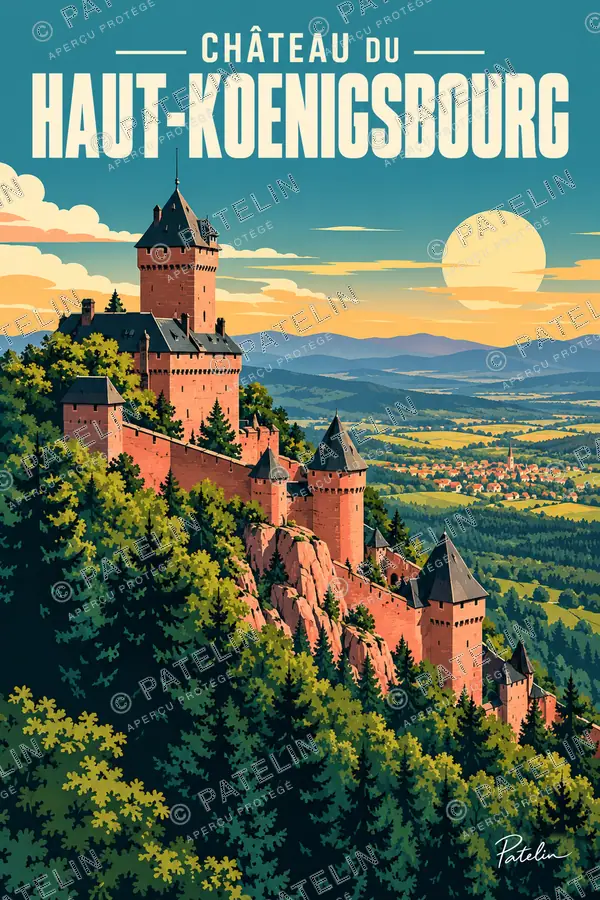 Château du Haut-Koenigsbourg — Château du Haut-Koenigsbourg, illustration Pop