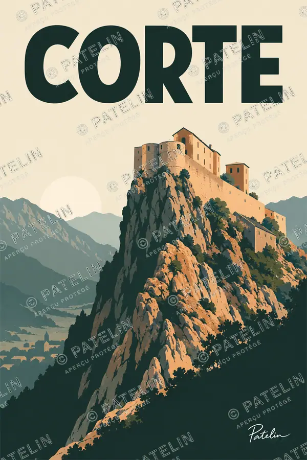 Illustration Corte — Corte, style Minimal