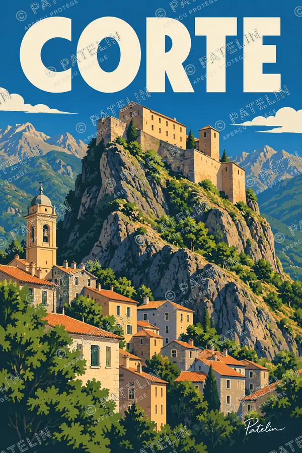 Illustration Corte — Corte, style Pop