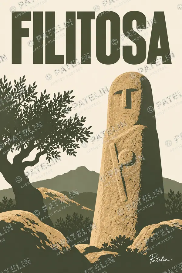 Illustration Filitosa — Filitosa, style Minimal
