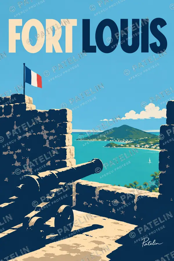Illustration Fort Louis — Fort Louis, style Minimal