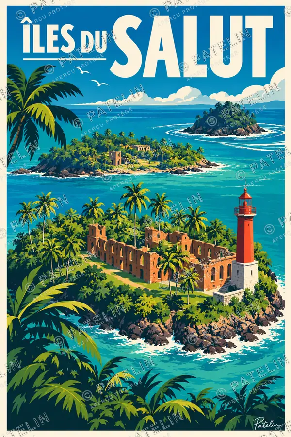 Îles du Salut — Îles du Salut, illustration Pop