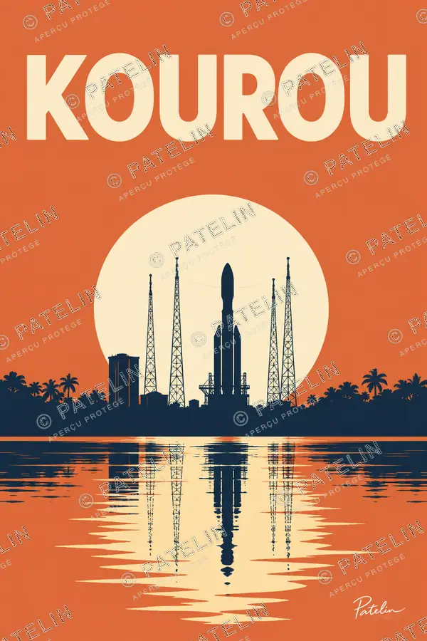 Illustration Kourou — Kourou, style Minimal