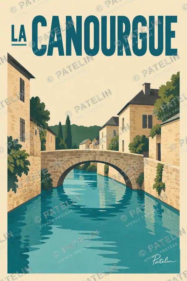 Illustration La Canourgue — La Canourgue, style Minimal