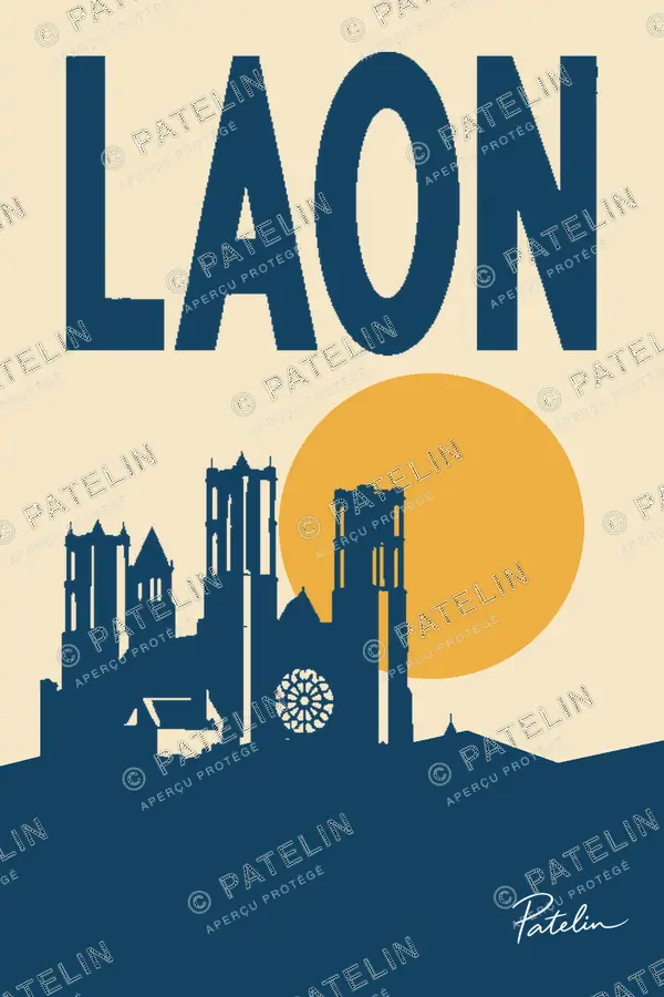 Illustration Laon — Laon, style Minimal
