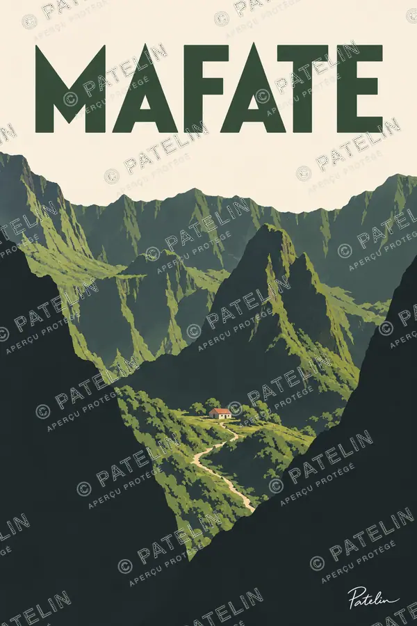 Illustration Mafate — Mafate, style Minimal