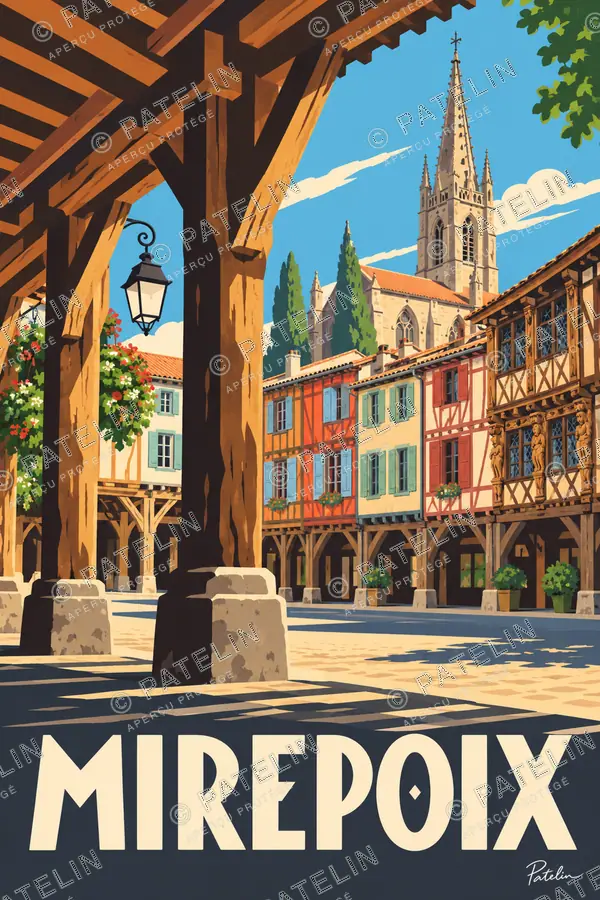 Illustration Mirepoix — Mirepoix, style Pop