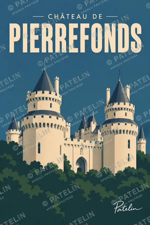 Illustration Pierrefonds — Le château de Pierrefonds, style Minimal