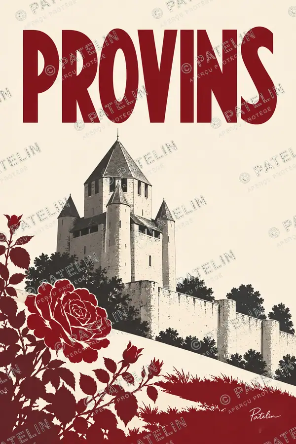 Illustration Provins — Provins, style Minimal