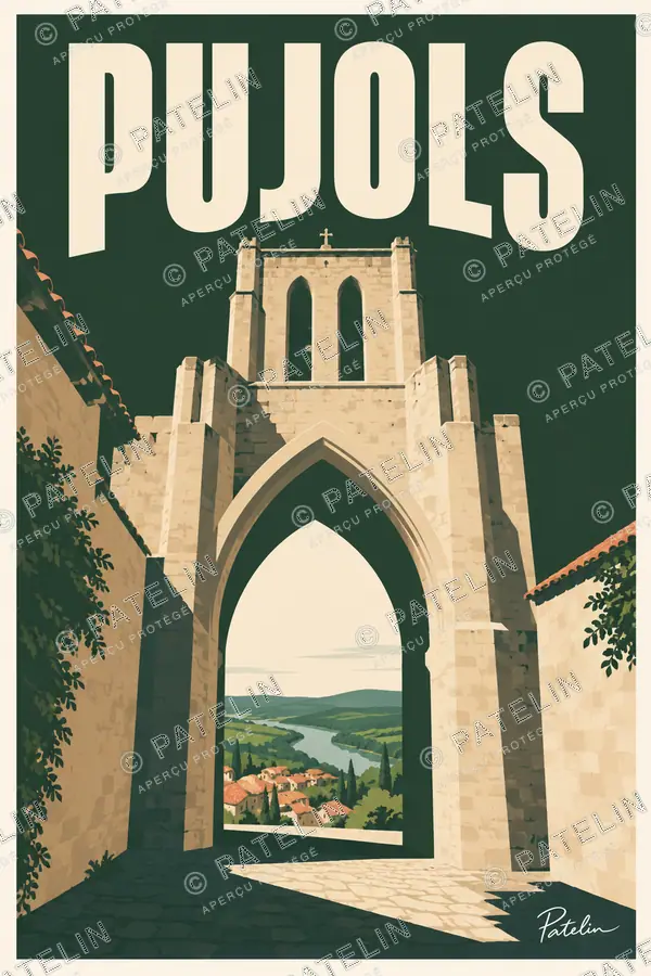 Illustration Pujols — Pujols, style Minimal