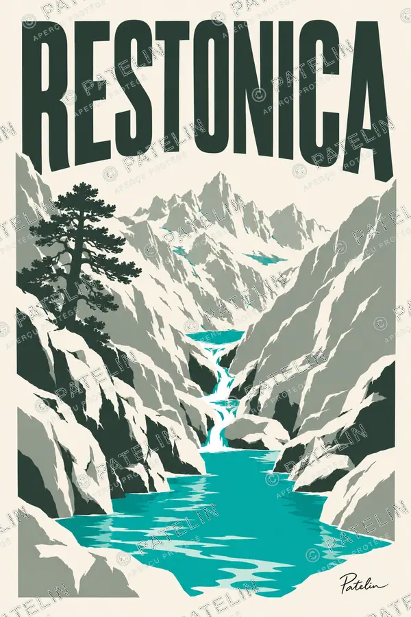 Illustration Restonica — Restonica, style Minimal