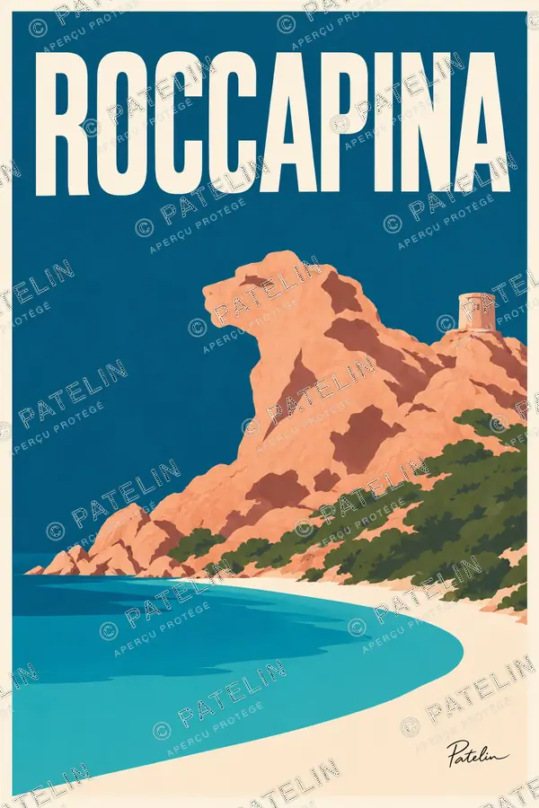 Illustration Roccapina — Roccapina, style Minimal