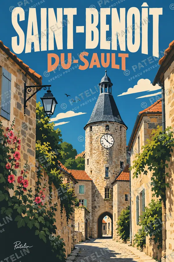 Saint-Benoît-du-Sault — Saint-Benoît-du-Sault, illustration Pop