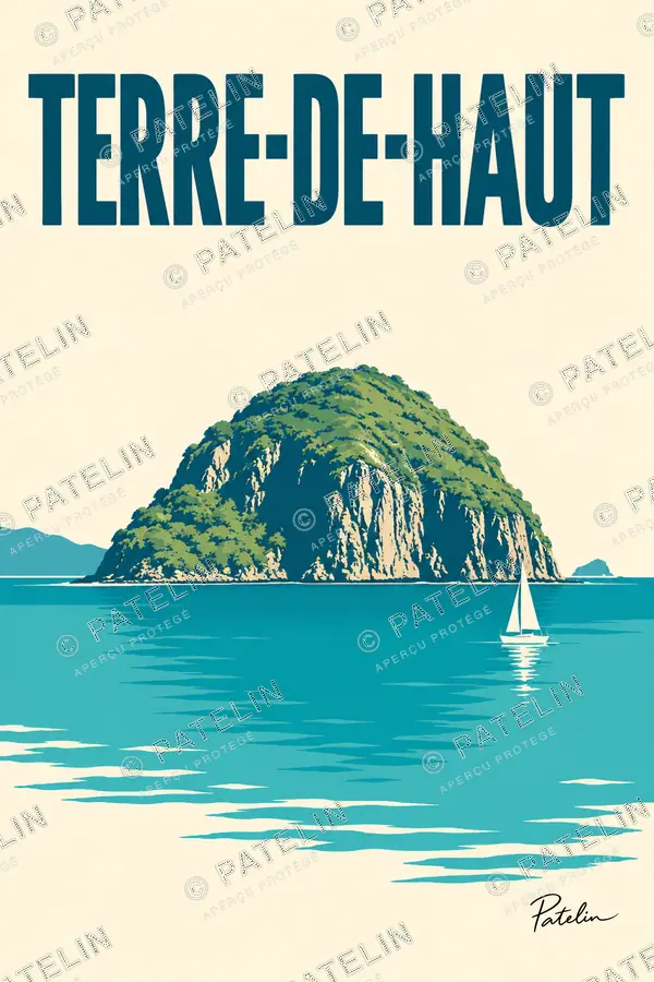 Illustration Terre-de-Haut — Terre-de-Haut, style Minimal