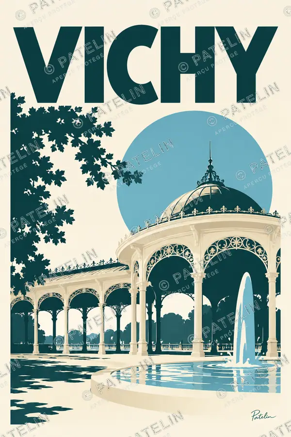 Illustration Vichy — Vichy, style Minimal