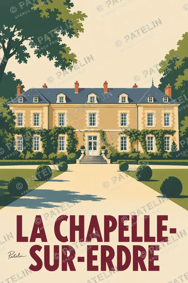 Illustration La Chapelle-sur-Erdre — L’allée du château de la Gandonnière, style Minimal