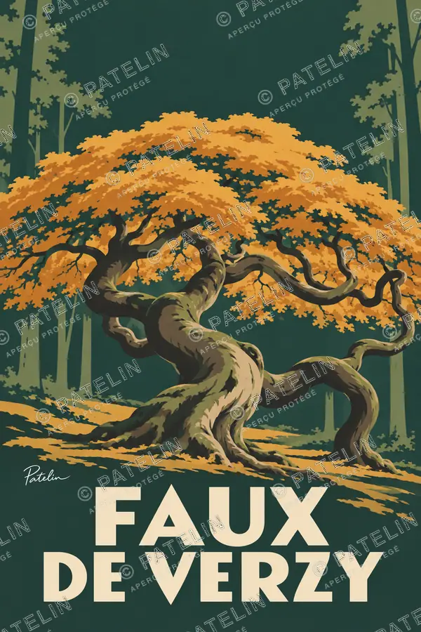 Illustration Faux de Verzy — Les Faux de Verzy — vue 1, style Minimal