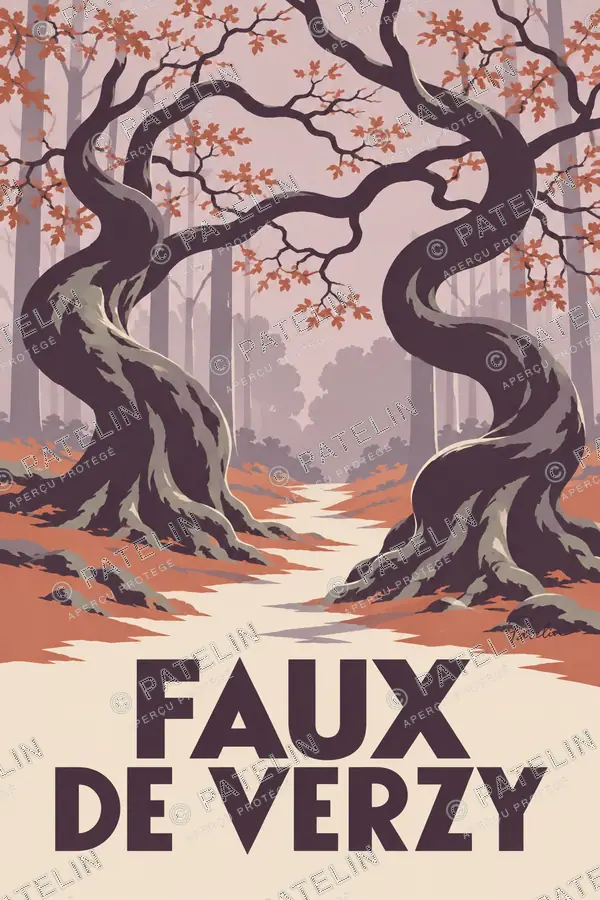 Illustration Faux de Verzy — Les Faux de Verzy — vue 2, style Minimal