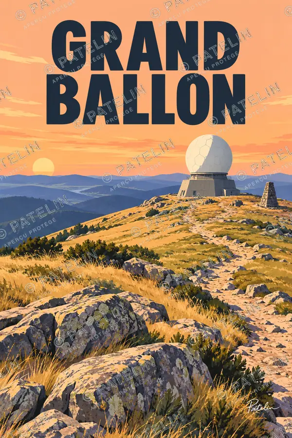 Illustration Grand Ballon — Le Grand Ballon — vue 1, style Pop