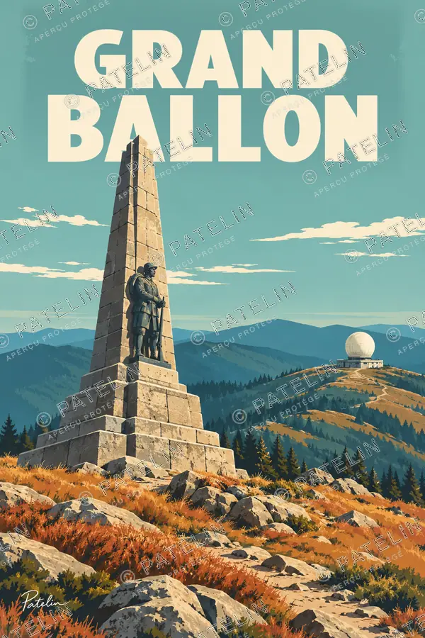 Illustration Grand Ballon — Le Grand Ballon — vue 2, style Pop