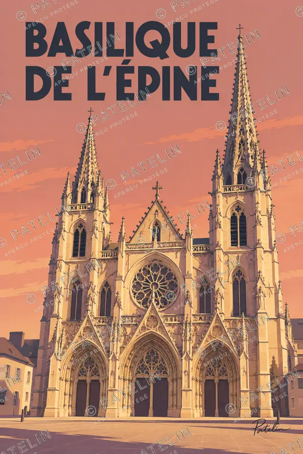 Illustration L'Épine — Vue 1, style Pop