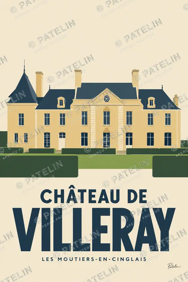 Illustration Les Moutiers-en-Cinglais — Vue 1, style Minimal